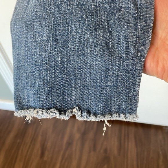 3X1 Frayed Cropped Ankle Medium Wash Denim Jeans Size 29 - Picture 6 of 10